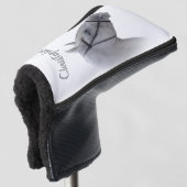Grijs Paard Ontwerp Golfheadcover (3/4 voorkant)