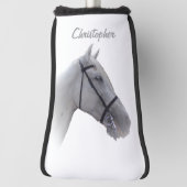 Grijs Paard Ontwerp Golfheadcover (Draai 90)
