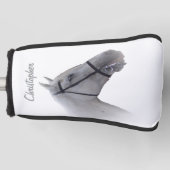 Grijs Paard Ontwerp Golfheadcover (Voorkant)