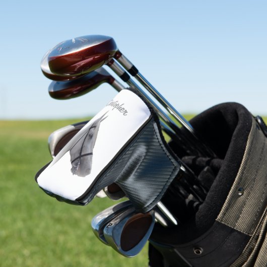Grijs Paard Ontwerp Golfheadcover (Insitu)