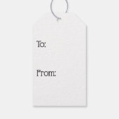 Grijs Paard Staande In Lavendel Cadeaulabel (Achterkant)