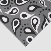 grijs paisleypapier tissuepapier (Detail)