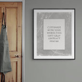Grijs Pas dit Poster Abstract trouwbord aan