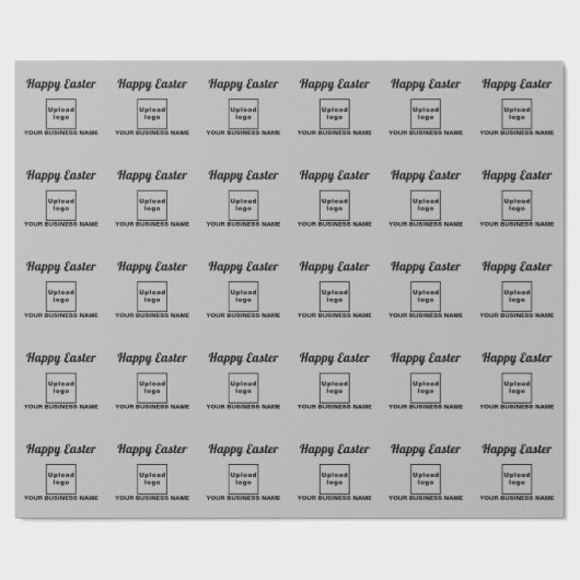 Grijs Pasen Zakelijk inpakpapier (Vlak)