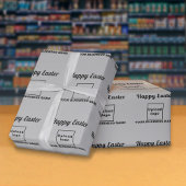 Grijs Pasen Zakelijk inpakpapier