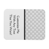 Grijs patchworkpatroon magneet (Horizontaal)
