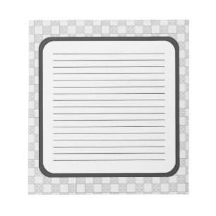 Grijs patchworkpatroon notitieblok