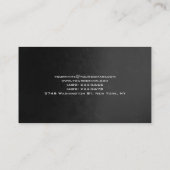 Grijs patroon Afbeelding handschrift Haar Stylist Visitekaartje (Achterkant)