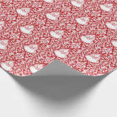  grijs patroon cadeaupapier (Hoek)