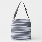 Grijs Patroon Crossbody Tas (Achterkant)