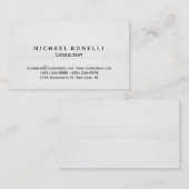 Grijs Patroon Minimale consultant Visitekaartje (Voorkant / Achterkant)