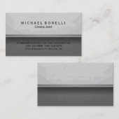 Grijs Patroon Minimale consultant Visitekaartje (Voorkant / Achterkant)