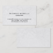 Grijs Patroon Minimale consultant Visitekaartje (Voorkant / Achterkant)