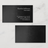 Grijs patroon Professional Eenvoudig modern Visitekaartje (Voorkant / Achterkant)