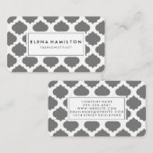 Grijs  Patroon Visitekaartje (Voorkant / Achterkant)