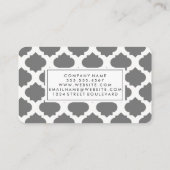 Grijs  Patroon Visitekaartje (Achterkant)