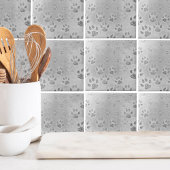 Grijs Paw Patroon Tegeltje