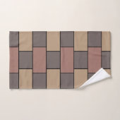 Grijs Perzik Roze Bakstenen Muur Bad Handdoek (Handdoek)