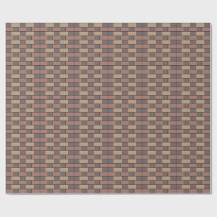 Grijs Perzik Roze Bakstenen Muur Cadeaupapier