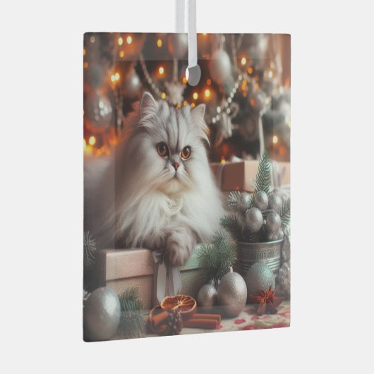 Grijs Perzisch Glas Ornament (Voorkant Rechts)