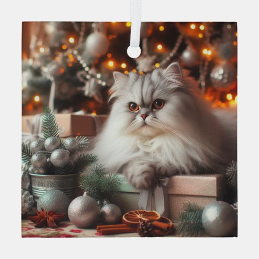 Grijs Perzisch Glas Ornament (Achterkant)