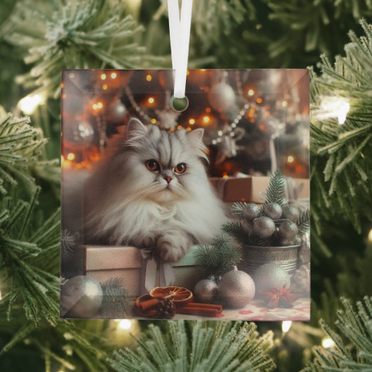 Grijs Perzisch Glas Ornament (Insitu)