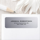 Grijs Plain Elegant Modern Trendy Etiket (Insitu)