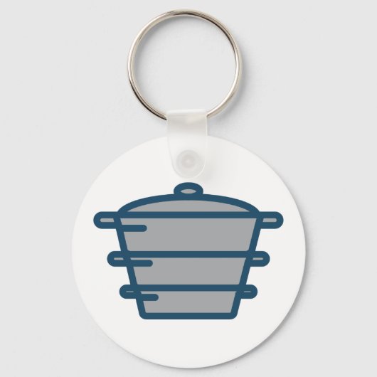 Grijs Pot Sleutelhanger (Voorkant)