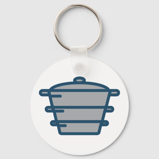 Grijs Pot Sleutelhanger (Achterkant)