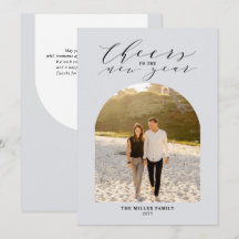 Grijs proost naar het nieuwe jaar foto groet