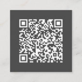 Grijs | QR-code | Trouw RSVP Informatiekaartje (Achterkant)