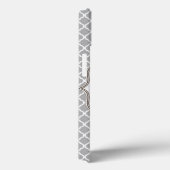 Grijs Quarterfoil Latti Monogram Initiaal IPAD Cas Case-Mate iPhone Case (Achterkant / Rechts)