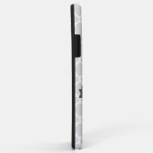 Grijs Quatrefoil op maat Case-Mate iPhone Case (Achterkant/rechts)
