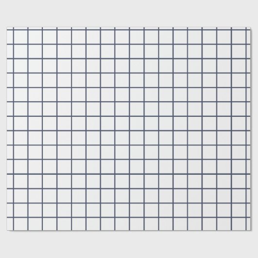 Grijs rasterpatroon cadeaupapier (Vlak)