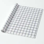 Grijs rasterpatroon cadeaupapier (Uitgerold)
