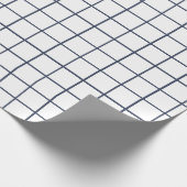 Grijs rasterpatroon cadeaupapier (Hoek)