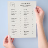 Grijs restaurantlogo afhaalmenu flyerontwerp flyer (Hand)