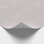 Grijs retail inpakpapier met logo (Hoek)