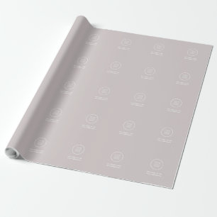 Grijs retail inpakpapier met logo