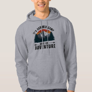 Grijs Retro Mountain Hiking Camping Natuur Hoodie