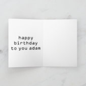 grijs retro Sci Fi Robot Verjaardagskaarten Bedankkaart (Binnen)