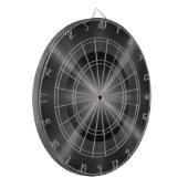 Grijs roestvrij staal dartbord (Voorkant Links)