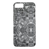 grijs rokerkwarts, zwart wit grijs patroon Case-Mate iPhone case (Achterkant)