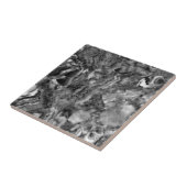 grijs rokerkwarts, zwart wit grijs patroon tegeltje (Zijkant)