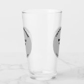 Grijs Ronde Vorm Bedrijfs Merk op Glaskop Glas (Links)