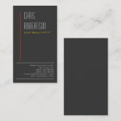 Grijs rood geel aantrekkelijk Visitekaartje (Voorkant / Achterkant)