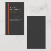 Grijs rood geel aantrekkelijk Visitekaartje (Voorkant / Achterkant)