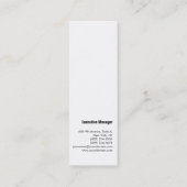 Grijs rood, minimalistisch, modern professioneel mini visitekaartje (Achterkant)