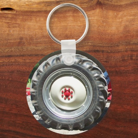 grijs rood sleutelhanger (Voorkant)