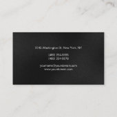 Grijs Rood Wit Eenvoudig modern Visitekaartje (Achterkant)